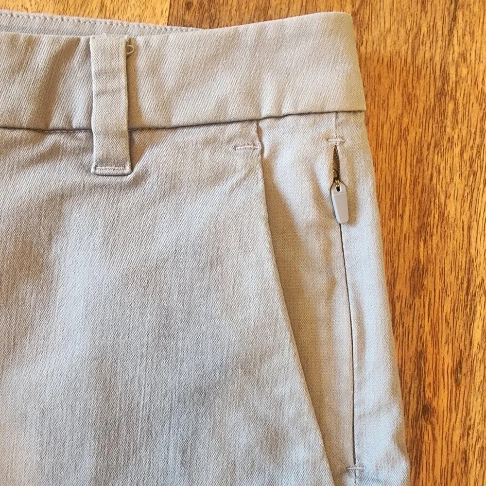 Lululemon Shorts Mens 32 Light Gray Chino Golf Casual Stretch Secure Zip Pocket